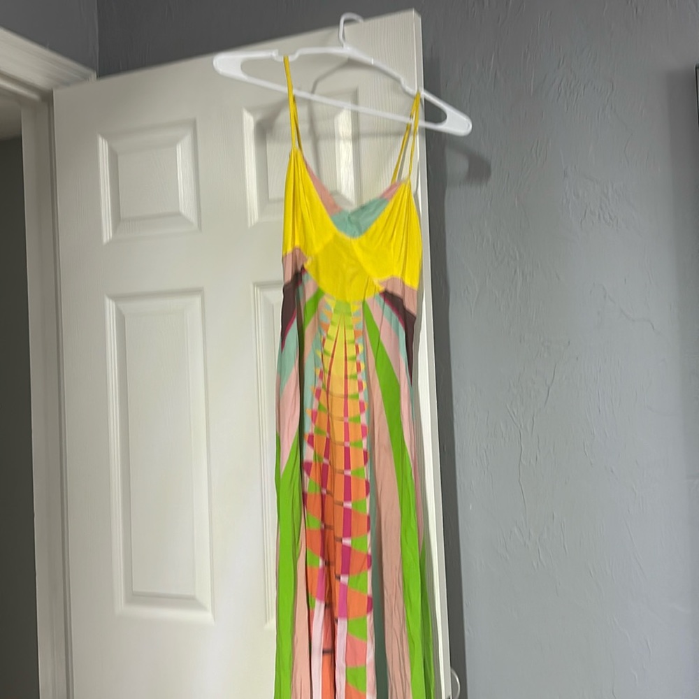 Mara Hoffman size 2 runs small good condition beautiful long summer dress